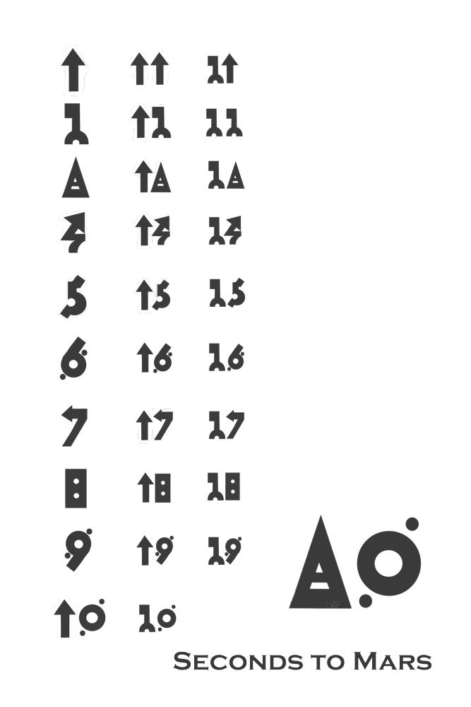 30 seconds to mars numbers by Gordjia