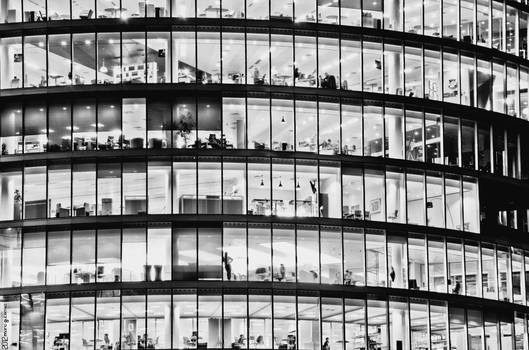 Offices at night. by MarioGuti
