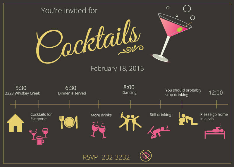 Cocktail Party Invite by FictionChick