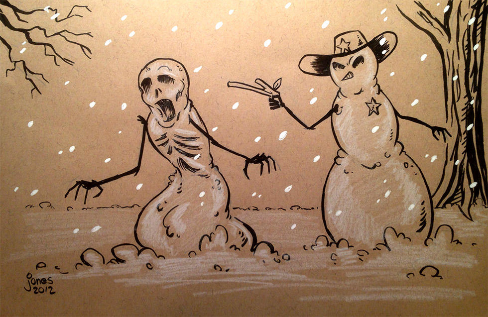 Sketchbook: Walking Dead Snowmen by AtlantaJones
