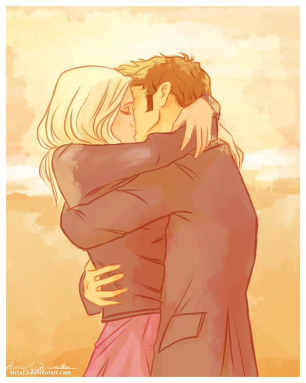Rose and Doctor by viria13