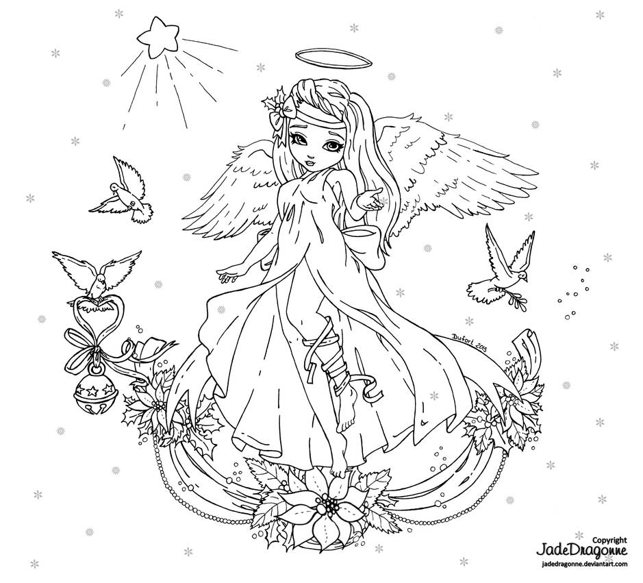 Xmas 2015 Contest - Lineart by JadeDragonne on DeviantArt