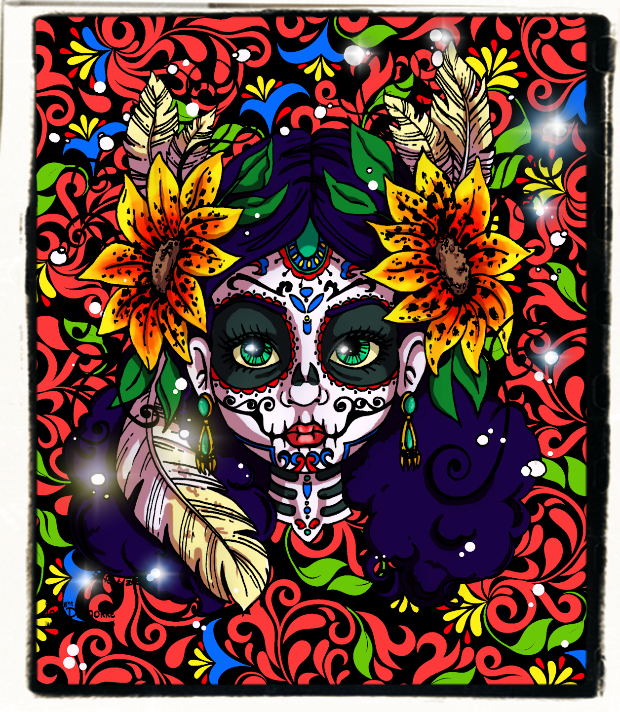 Dias de los muertos - Colored by JadeDragonne