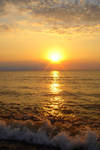 Stock 015: sea at sunset 2 by AlzirrSwanheartStock