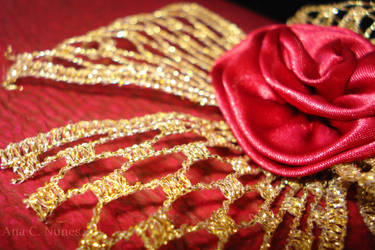 Gold Threads, Rose Heart by DreamGazer-NightAnge