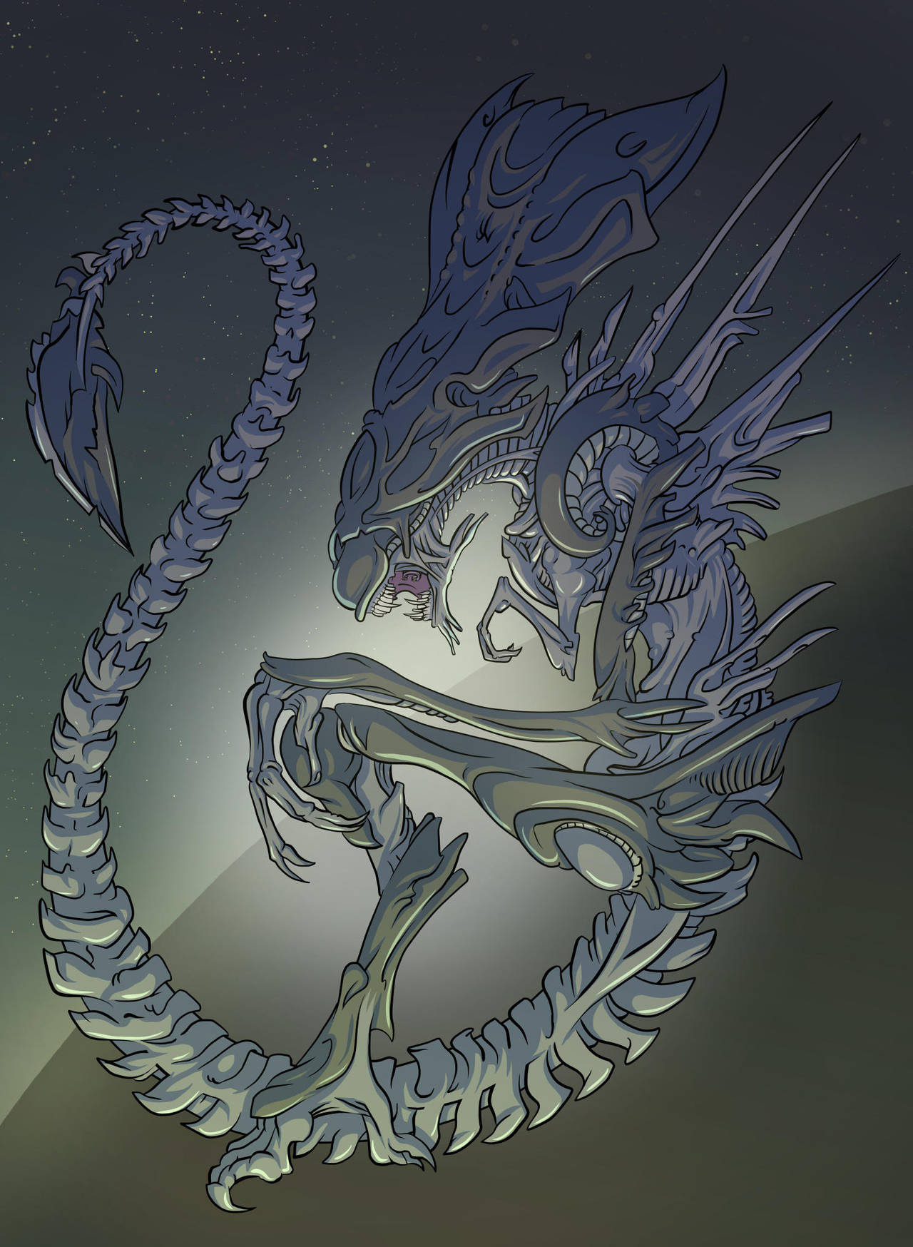 Xenomorph Queen by mogstomp