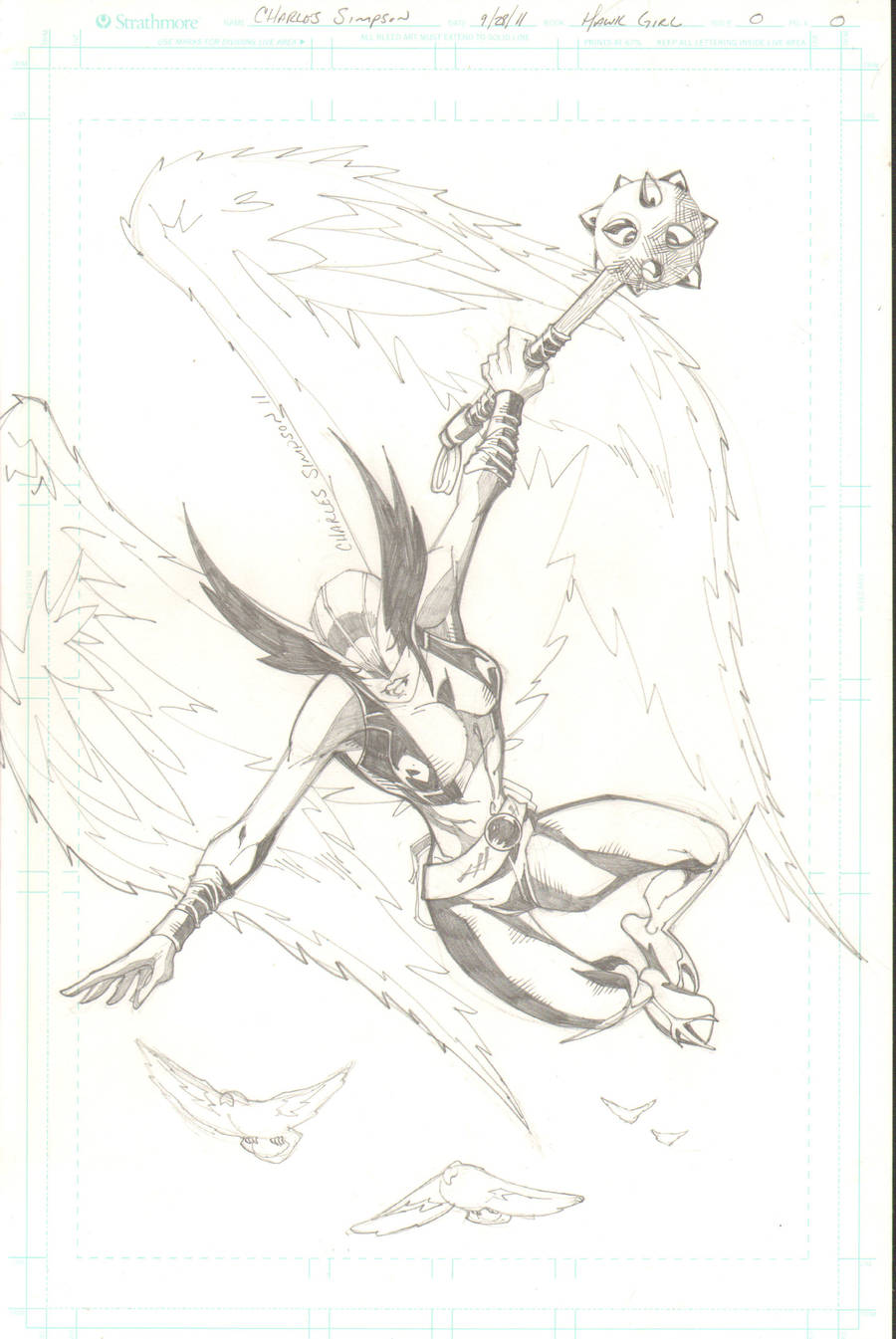 hawkgirl by charlessimpson