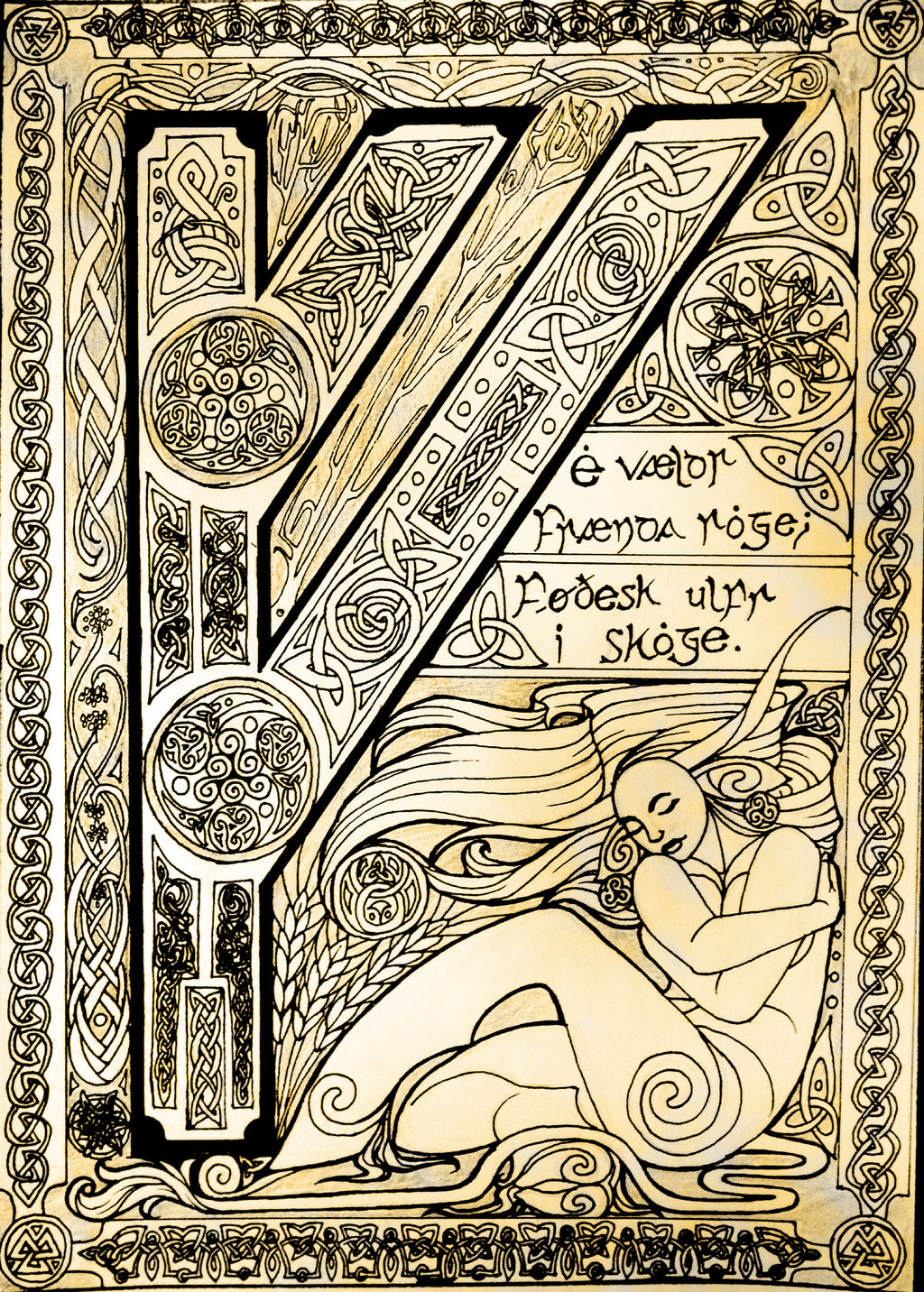 Runic Illumination - Fehu by EjLowell
