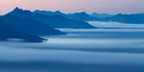 Fingers of Mist, Lofoten by Alex37