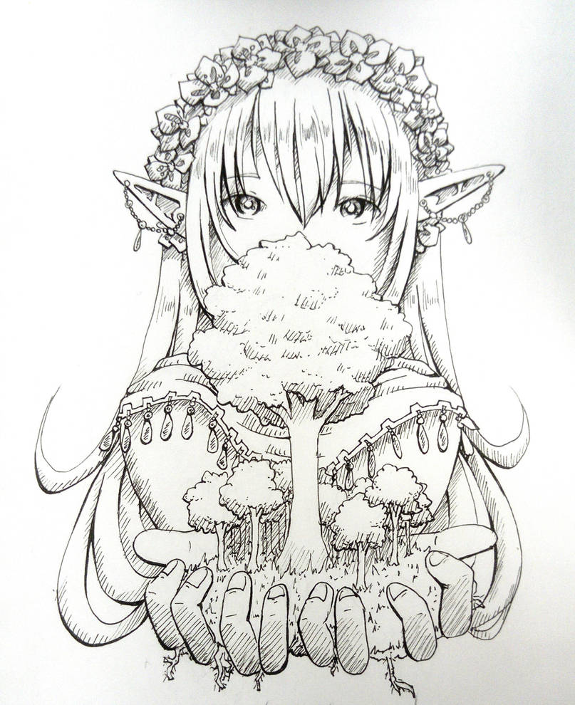 Inktober 2018 - Forest (1) by YumeNeko696