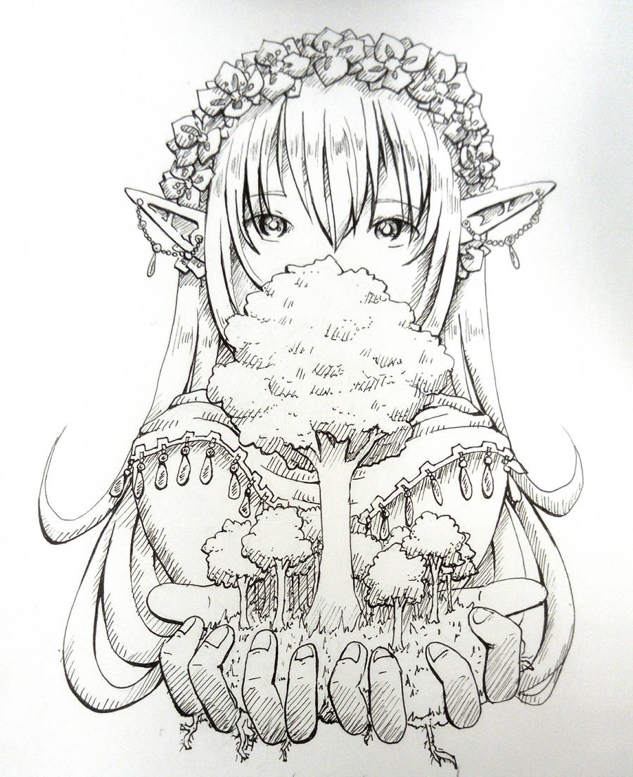 Inktober 2018 - Forest (1) by YumeNeko696