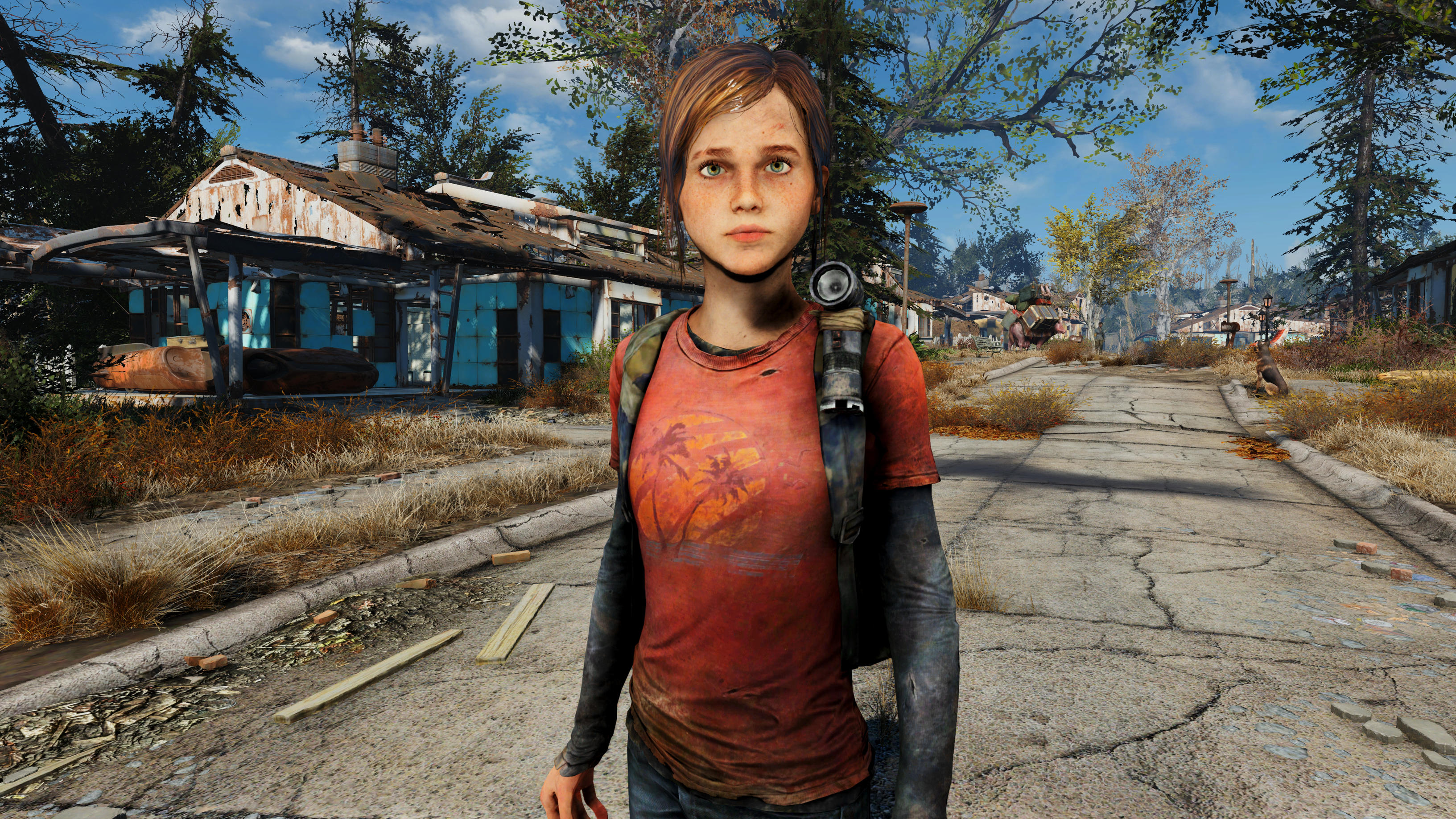 Fallout 4 The Last of Us Ellie Follower and Armor by user619
