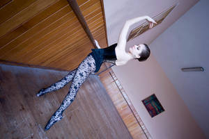 Black lace ballerina by GrimildeMalatesta