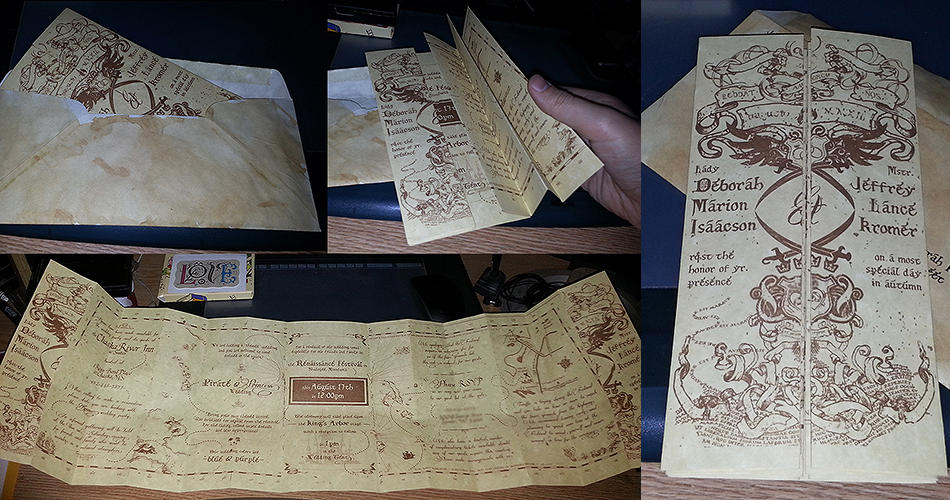 Pirate and Princess Wedding Invitations by greyorm