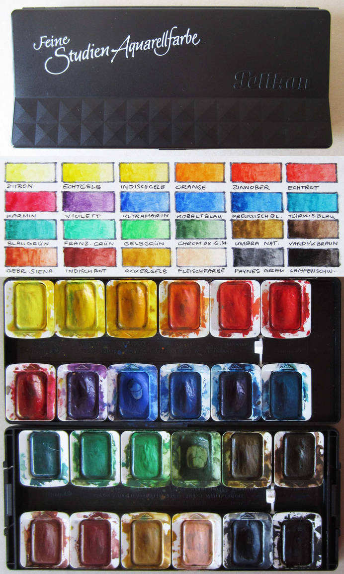 Pelikan Feine Studien Aquarellfarbe by pesim65