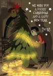 Dan and Phil Christmas card by Julia-Kisteneva Dan and Phil Christmas card by Julia-Kisteneva
