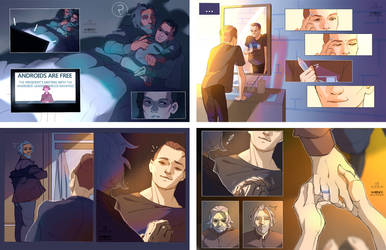 About Hank and Connor by Julia-Kisteneva