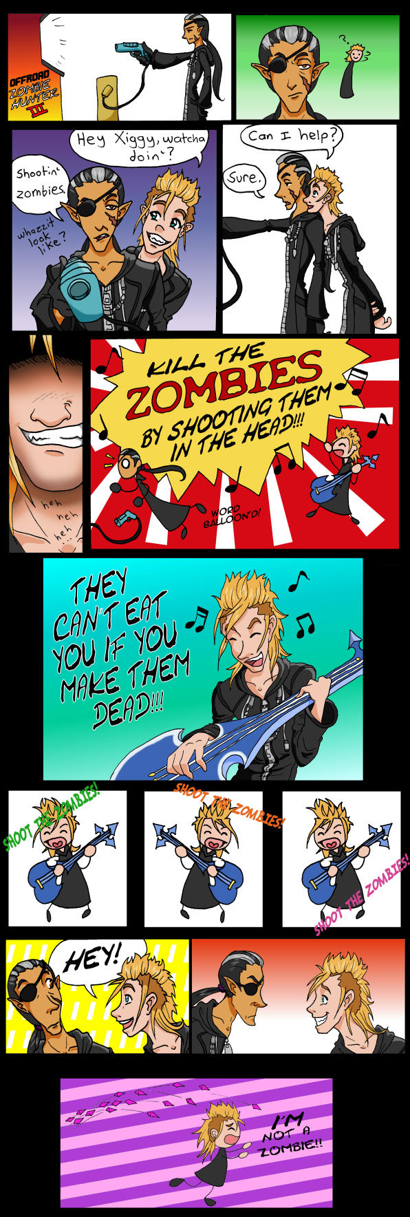 Shootin' Zombies by Oriana132