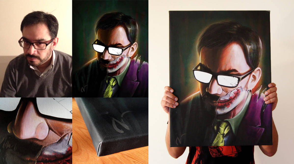 Portrait print The Joker/ALex by Nicoob