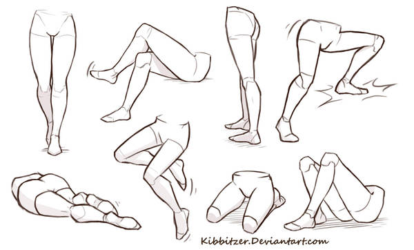Legs reference sheet 2 by Kibbitzer