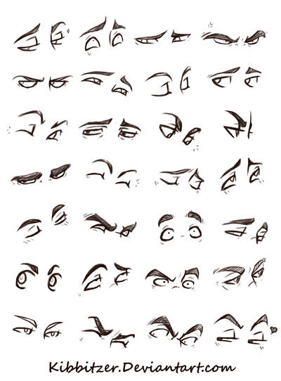 Eyes Reference Sheet by Kibbitzer