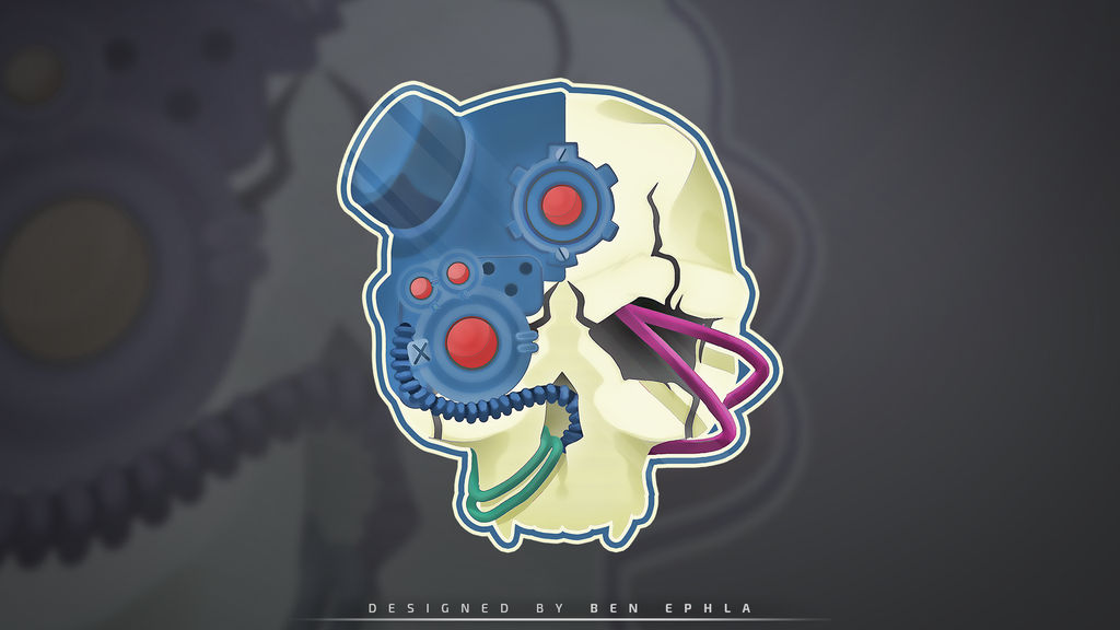 ServoSkull WH40K Minimalist Cartoon Style Logo by Ephla442 on DeviantArt