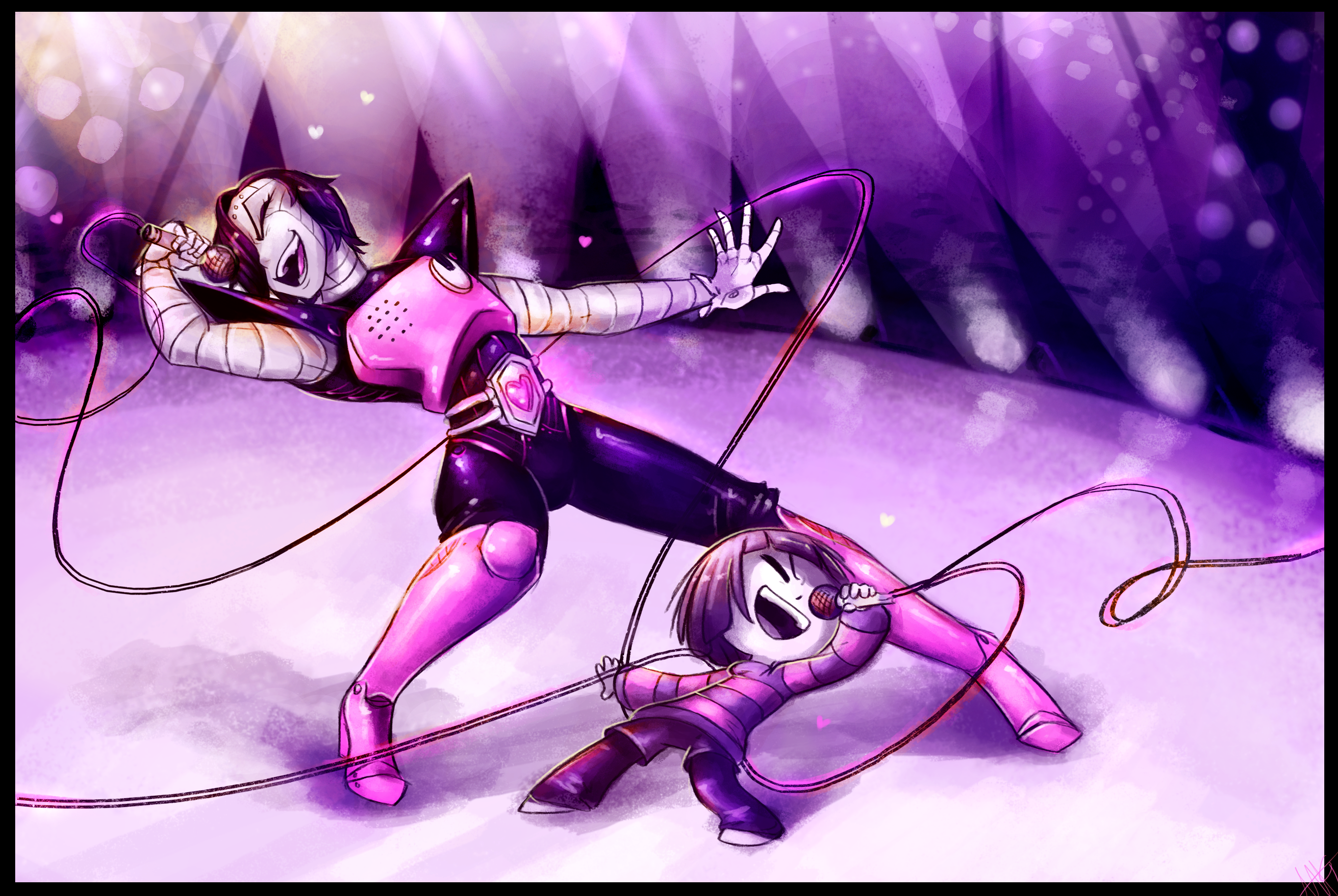 Made for Entertainment - Mettaton and Frisk by WalkingMelonsAAA