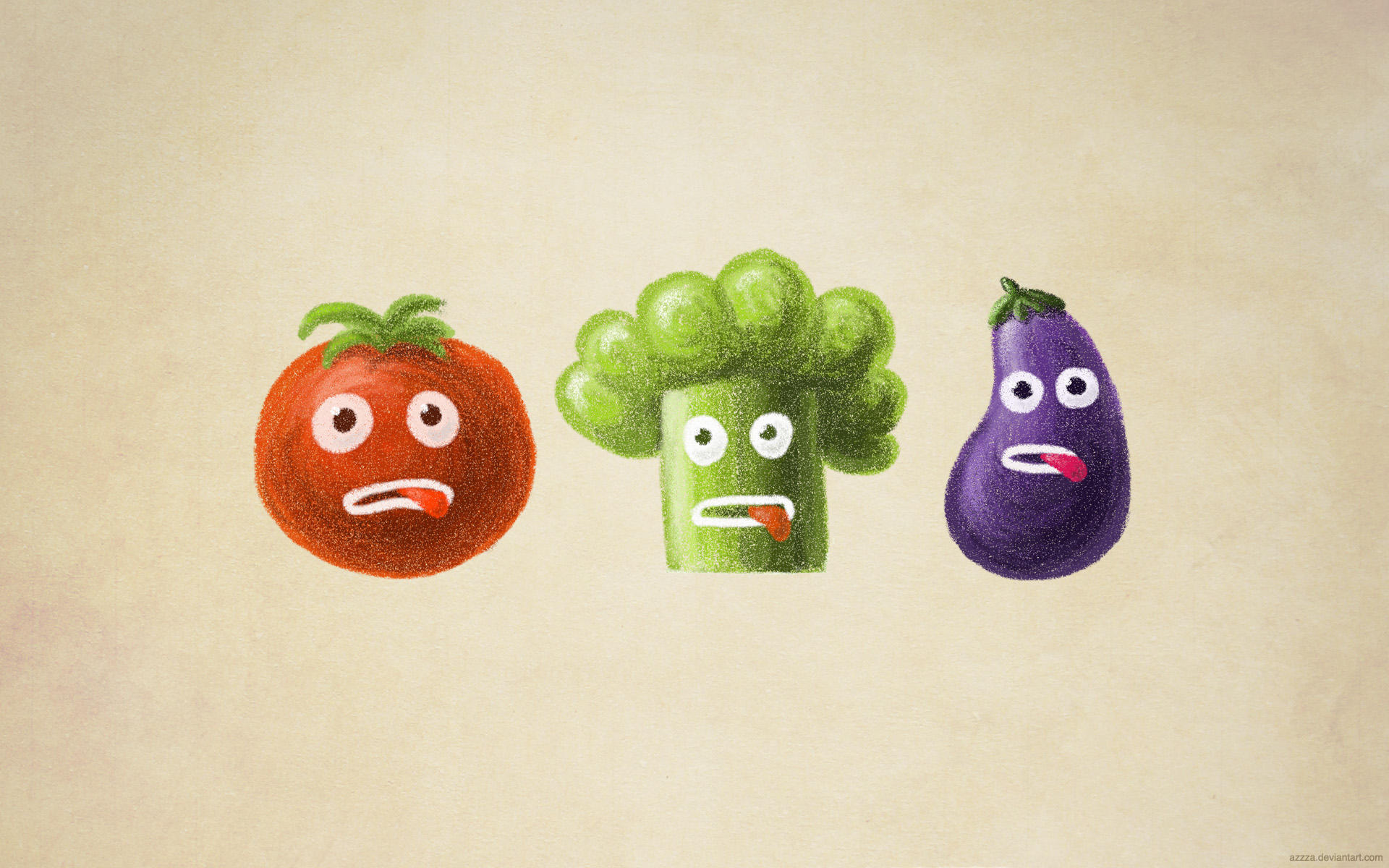 Stressed vegetables by azzza
