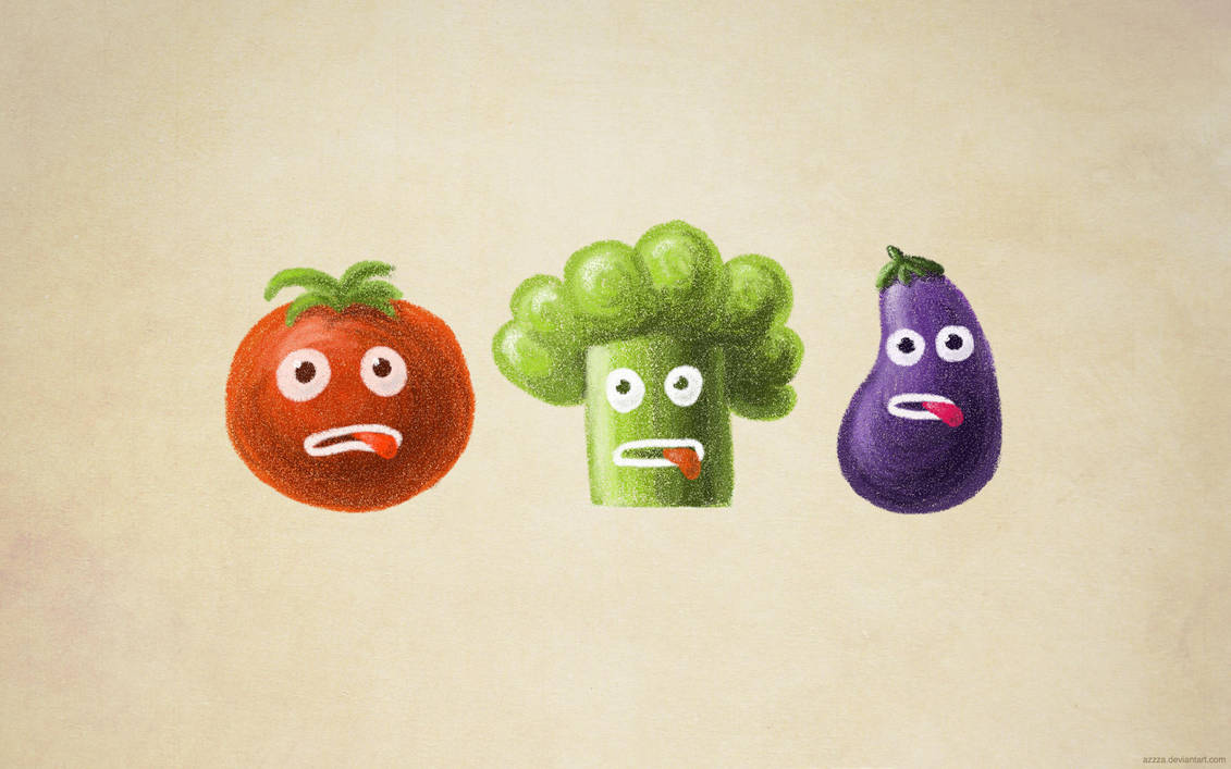 Stressed vegetables by azzza
