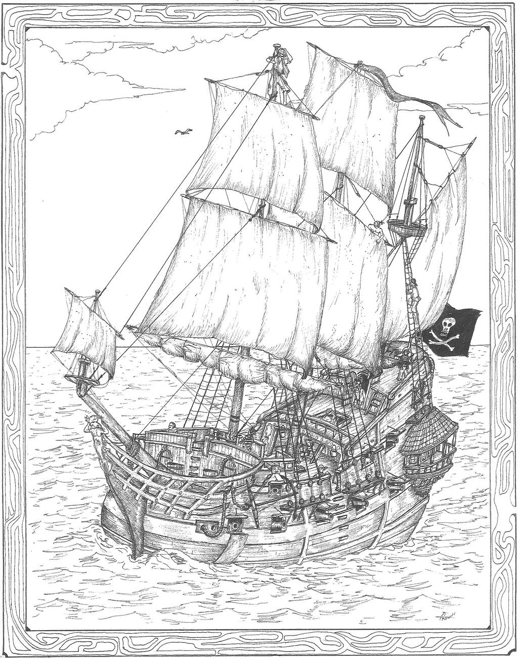 Pirate Galleon by WolfFlunky on DeviantArt