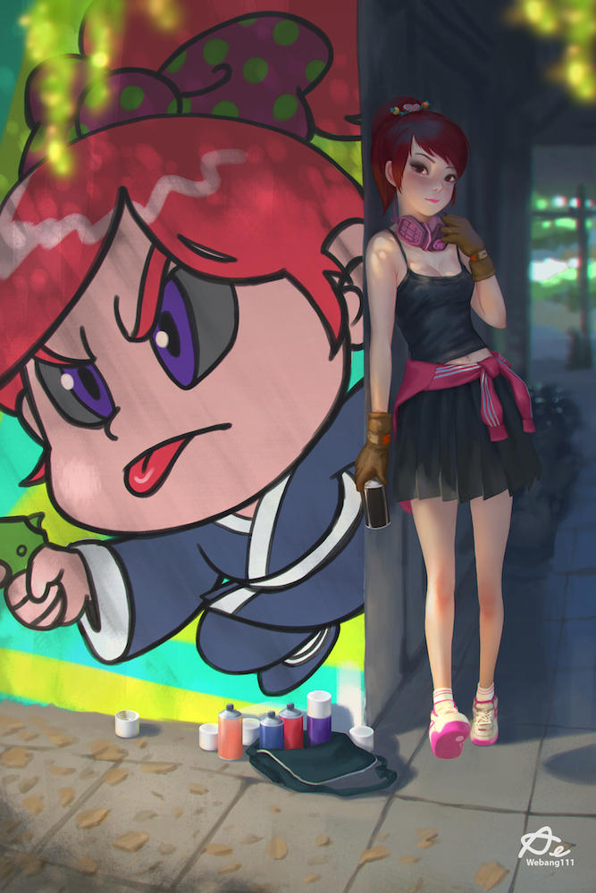 Graffiti Girl by webang111