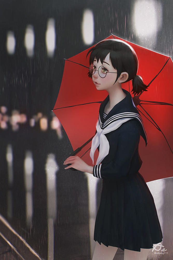 Red Umbrella by webang111