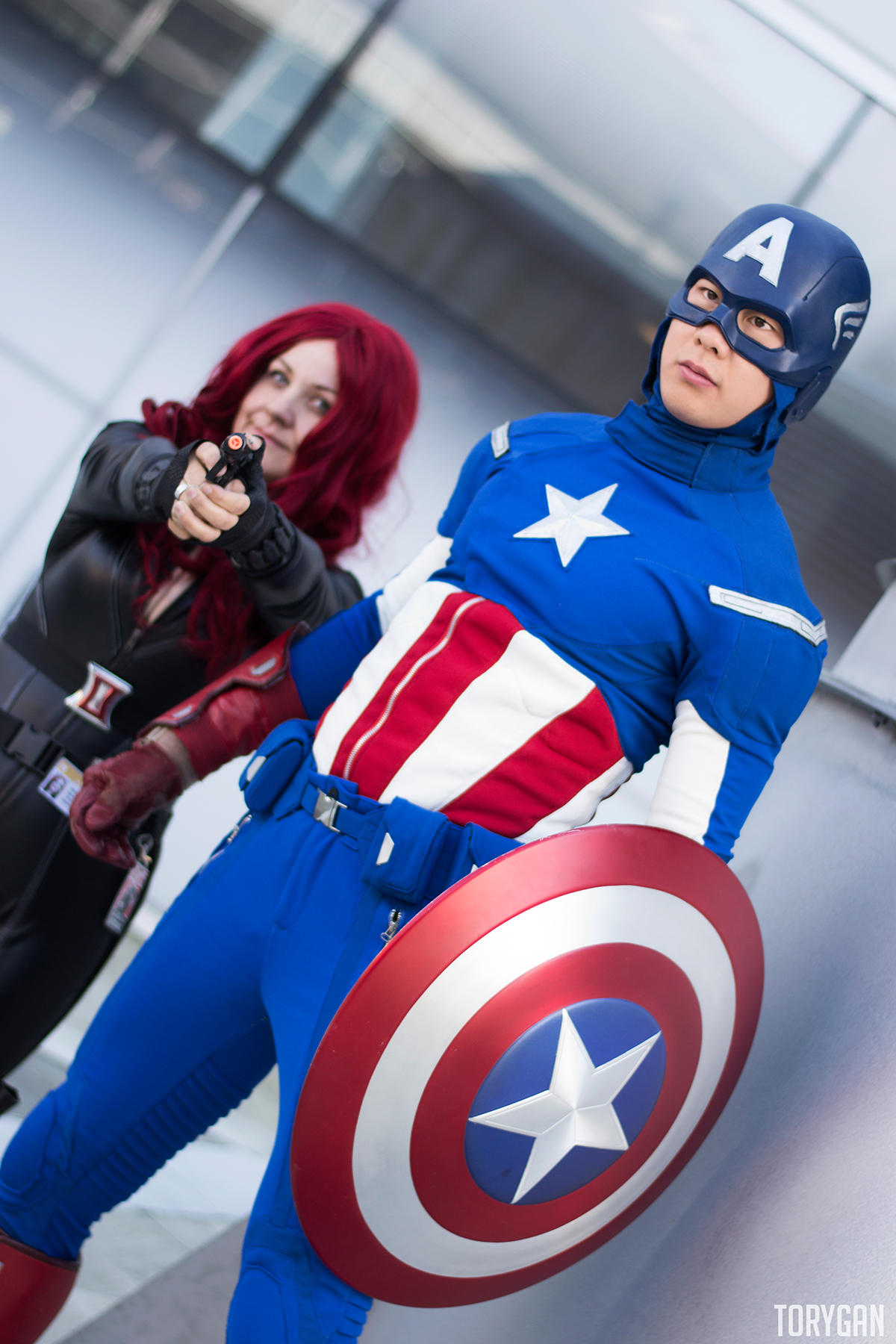 Captain America and Black Widow Cosplay II of III by idrilkeeps