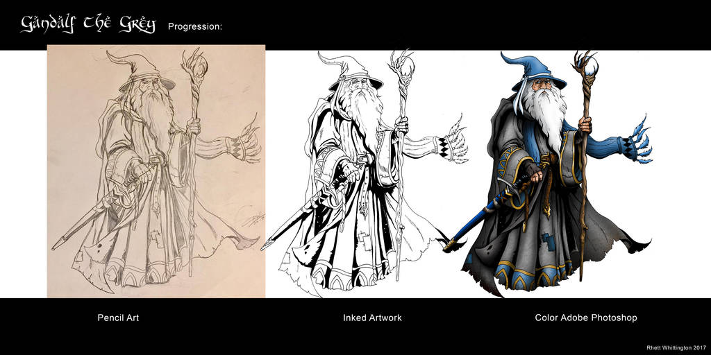 Gandalf Progression by whittingtonrhett