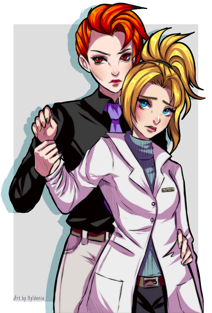 Moira x Mercy by Hyldenia on DeviantArt
