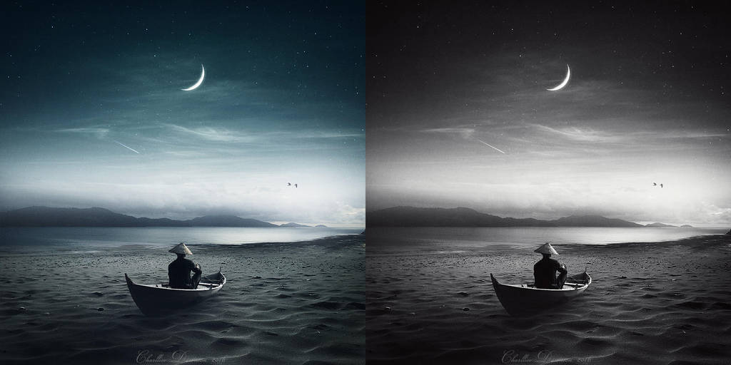Lonely night by CharllieeArts Lonely night by CharllieeArts