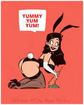 Inktober2017 05 - Bunny Girl - Yummy by HugoTendaz