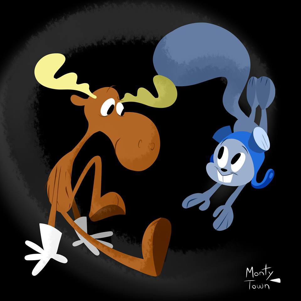 Rocky and Bullwinkle by sergiomonty on DeviantArt