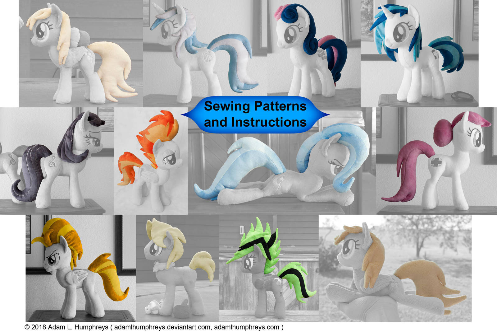 Pony Mane and Tail Patterns 11 Pack! by adamlhumphreys
