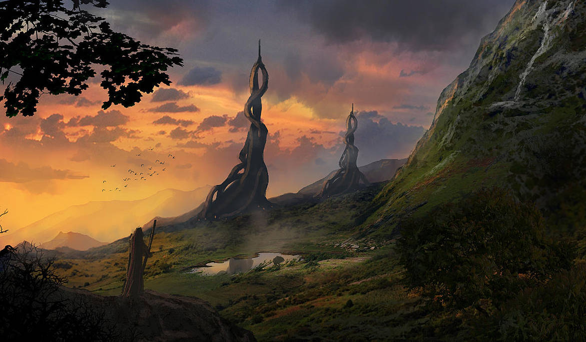 Root Towers by dustycrosley
