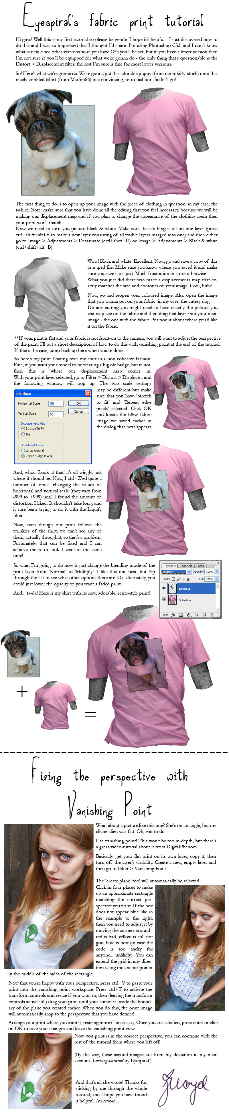 Fabric print tutorial by Eyespiral-stock