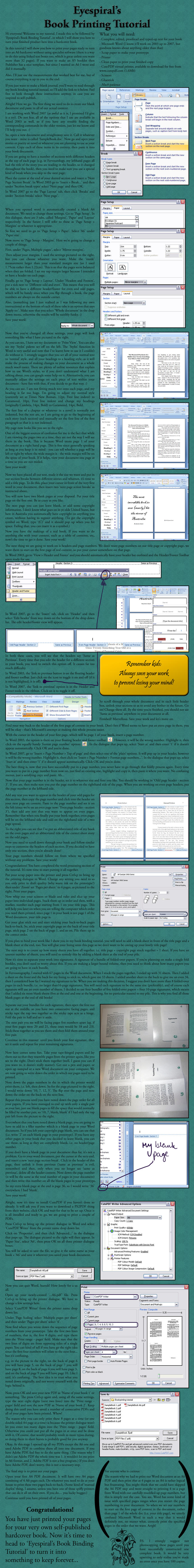 Book Printing Tutorial by Eyespiral-stock