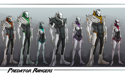 :WWP: Predator Rangers line up by Dyemelikeasunset