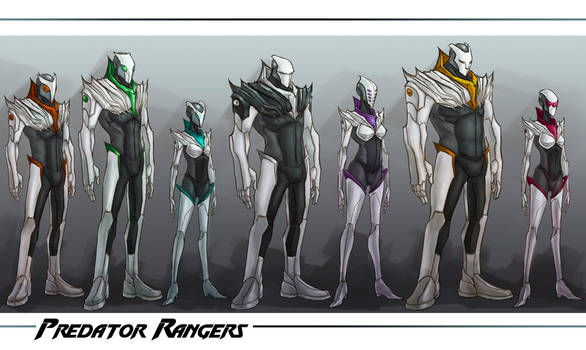 :WWP: Predator Rangers line up by Dyemelikeasunset