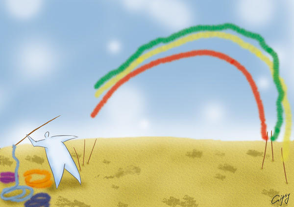 Rainbow thrower by hellgus