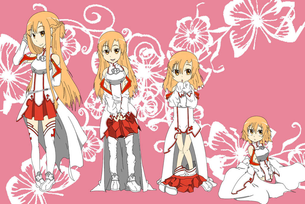 Sword Arts Online Asuna age regression Request by Tatsuya505 on DeviantArt
