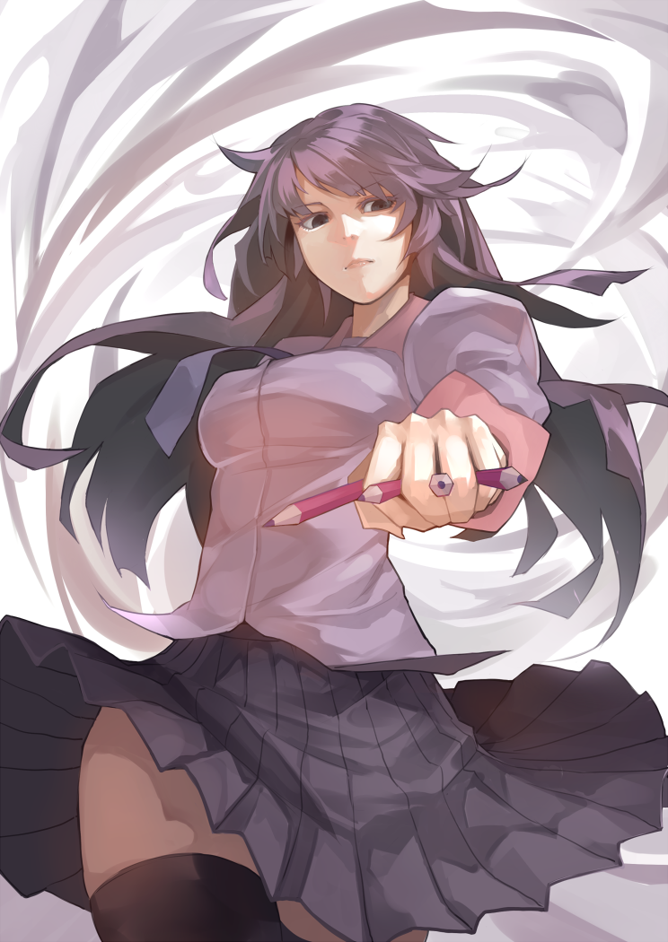 senjougahara hitagi by dafeidafei on deviantart