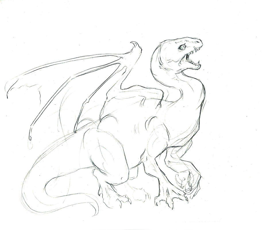 Keening dragon by LiquidDragonN