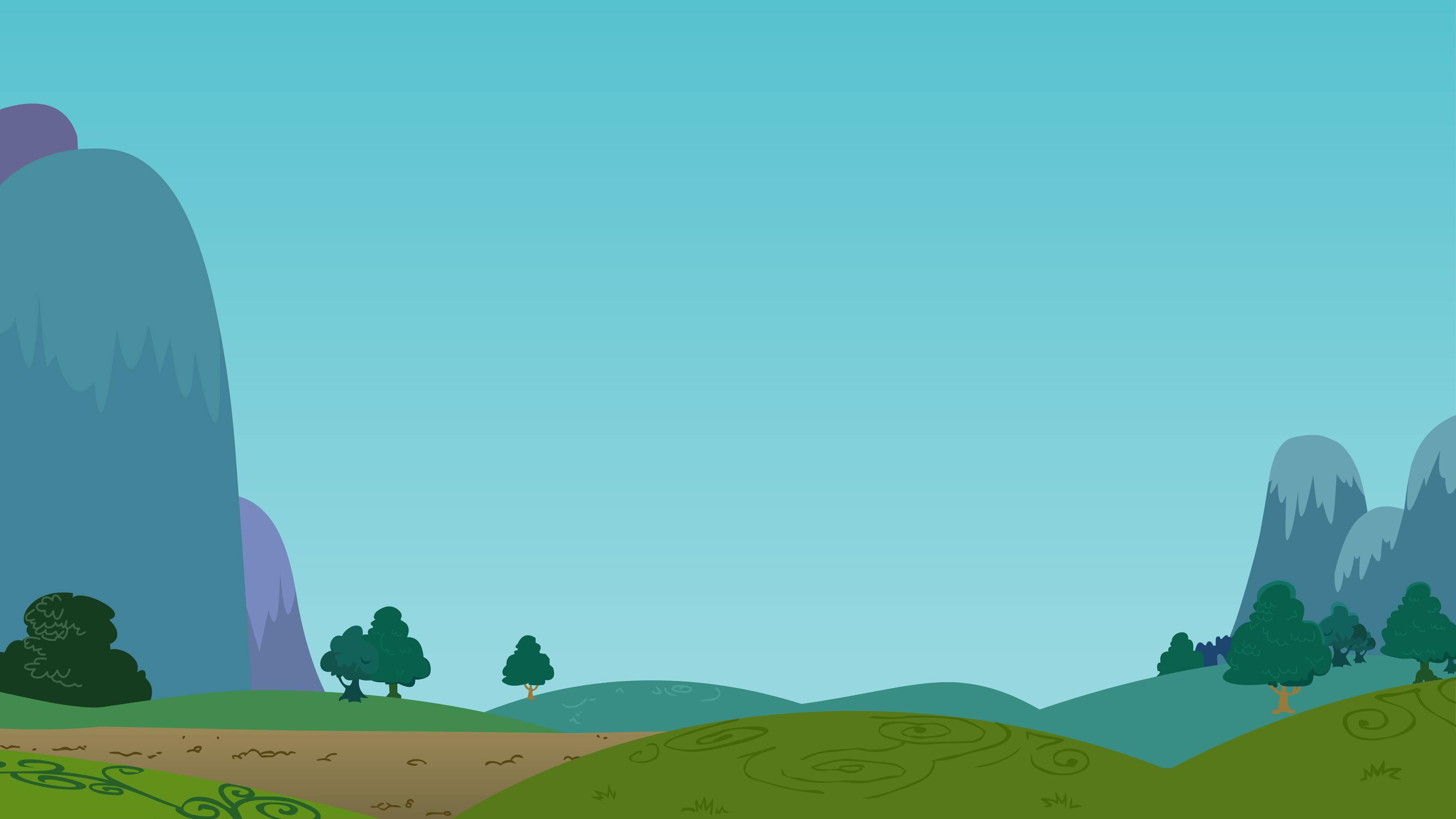 MLP Mountain Road Background by Deathfirebrony