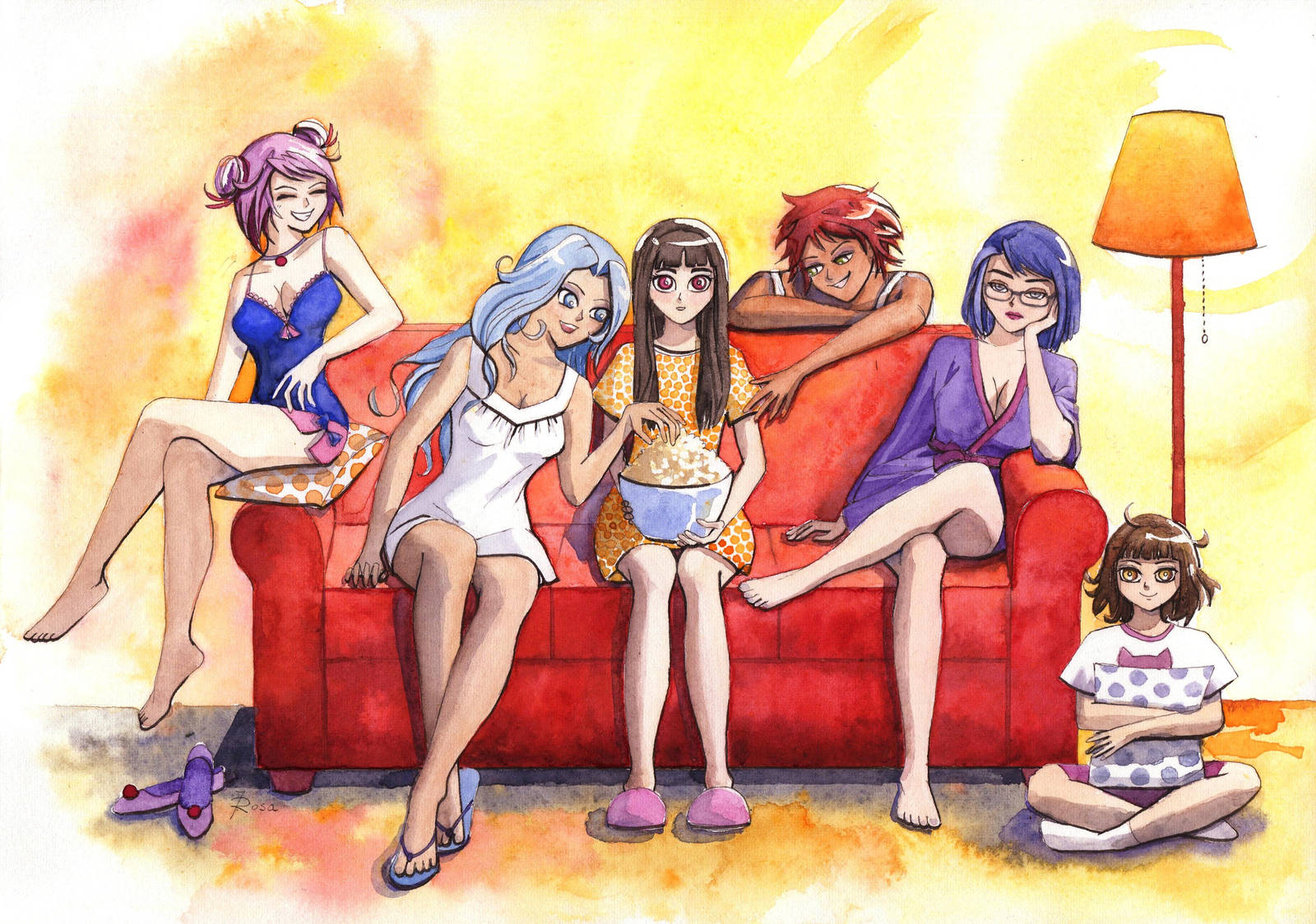 Movie night - FaLLEN Art Contest 2016 entry by JoaRosa